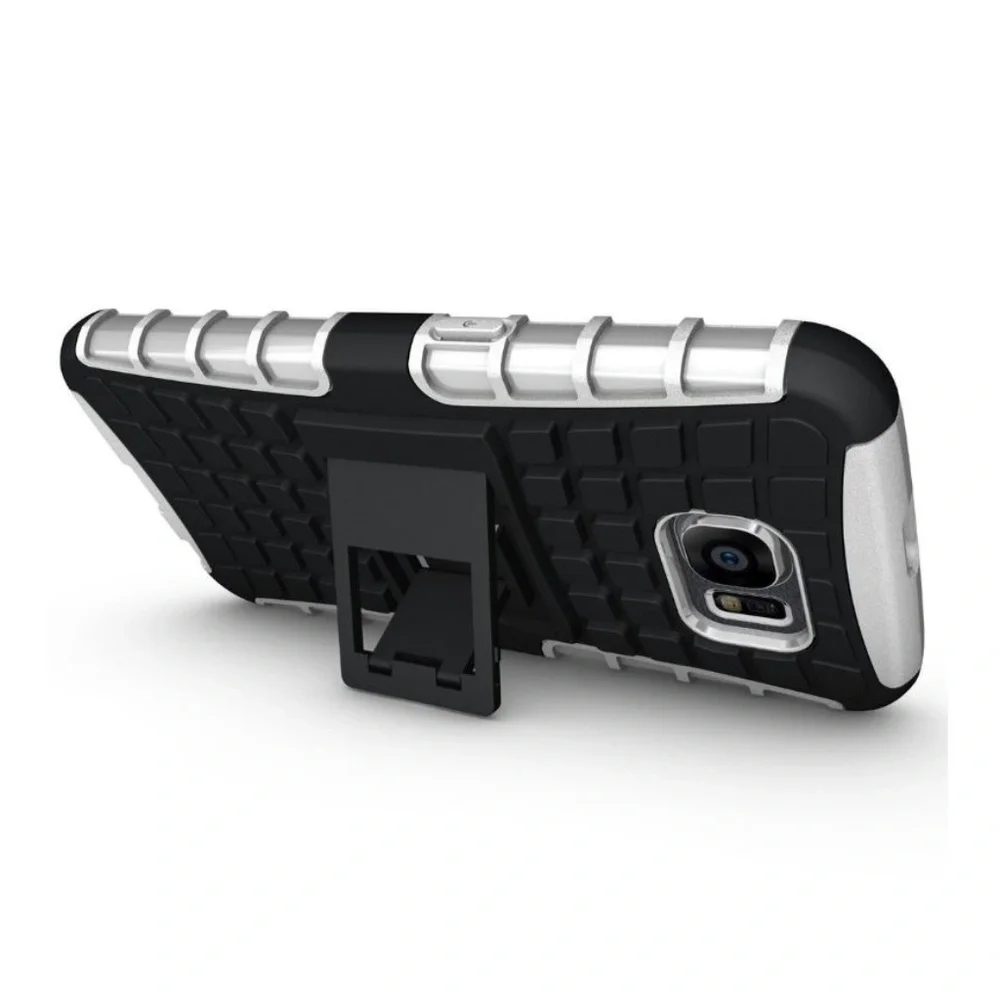 New GALAXY S6 Dual Layer Rugged Tough Shockproof Case Support